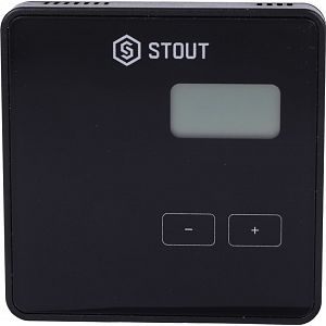 STOUT Проводной комнатный регулятор R-9b, черный STOUT Проводной комнатный регулятор R-9b, черный