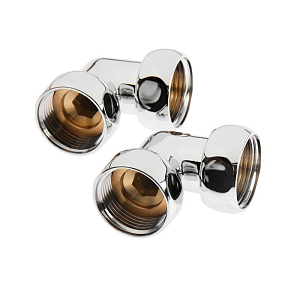 Соединение угловое TIM 3/4" х 1/2" (НГ/НГ) для полотенцесушителя (пара) Соединение угловое TIM 3/4' х 1/2' (НГ/НГ) для полотенцесушителя (пара)