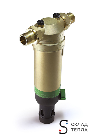 Фильтр с обратной промывкой 1" (для горячей воды, 2 манометра). Вид 2.