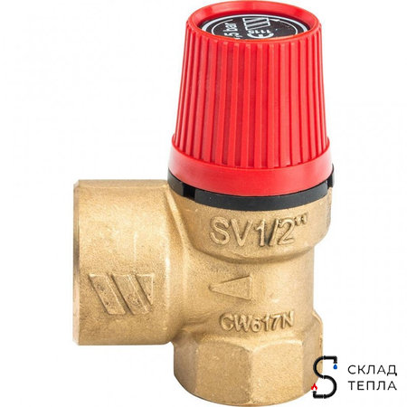 Клапан предохранительный WATTS SVH - 1/2" х 3/4" (ВР/ВР, Рн 1.5 бар, для систем отопления). Вид 2.