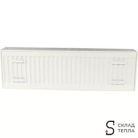 Радиатор стальной KERMI FKO 33 - высота 200 мм, длина 600 мм с боковым подключением. Вид 18.