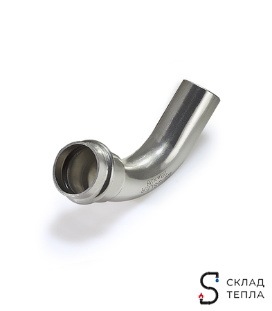 Отвод однораструбный 45° Zeissler 22 из нержавеющей стали. Вид 1.