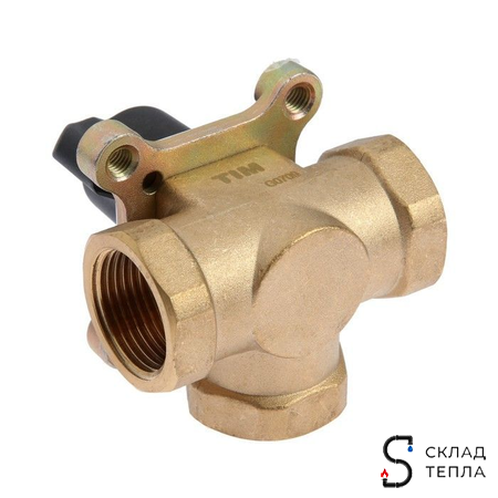 Клапан смесительный трехходовой TIM - 1". Вид 4.