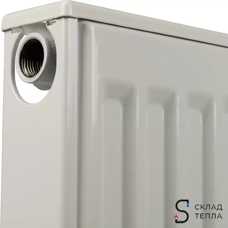 Радиатор стальной KERMI FKO 11 - высота 300 мм, длина 1400 мм с боковым подключением. Вид 6.