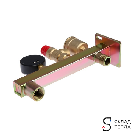 Группа безопасности котла с креплением TIM - 3/4" (до 50 кВт, 3 бар). Вид 9.