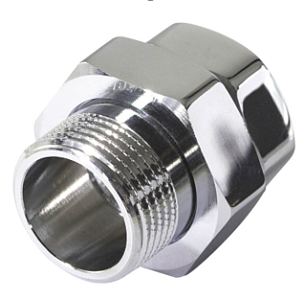 Соединение быстроразъемное (американка) латунное TIM - 1' (НР/ВР, цвет хром)