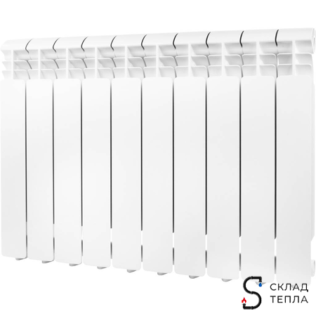 Радиатор алюминиевый GLOBAL ISEO 500 - 10 секций. Вид 1.