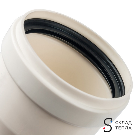 STOUT Элемент дымохода конденсац. труба 500 мм DN80 м/п PP-FE. Вид 4.