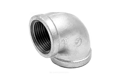 Угольник проходной чугун оц Ду 32 (1 1/4") ВР Fittex PLUS (2шт) Угольник проходной чугун оц Ду 32 (1 1/4') ВР Fittex PLUS (2шт)