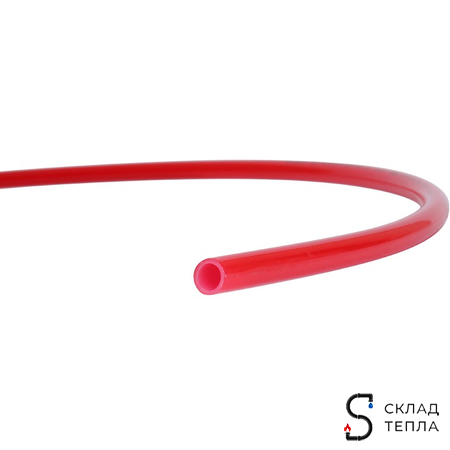 Труба из сшитого полиэтилена STOUT - 16x2,0 (PE-Xa/EVOH, PN8, Tmax 95°C,  бухта 500 м, цвет красный). Вид 6.