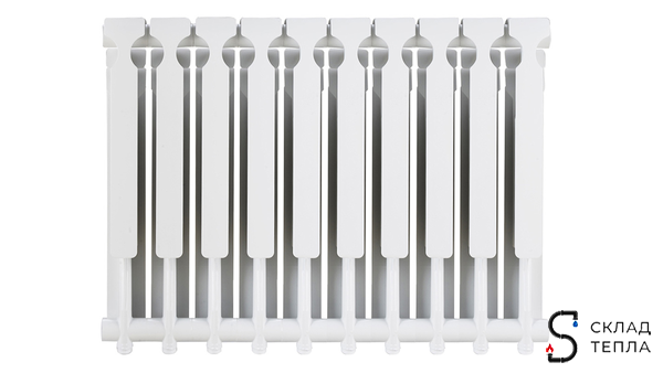 Радиатор алюминиевый ROMMER Optima 500 - 10 секций. Вид 2.