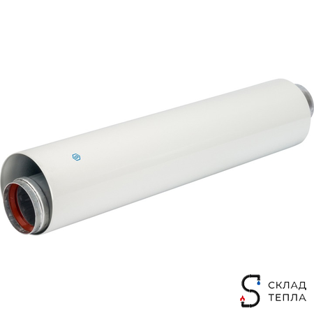 Труба для коаксиального дымохода STOUT D60/100 мм, длина 500 мм. Вид 2.