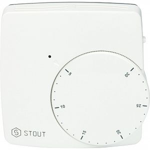 Комнатный проводной термостат STOUT WFHT-DUAL (с датчиком "в пол" L-3 м) Комнатный проводной термостат STOUT WFHT-DUAL (с датчиком 'в пол' L-3 м)
