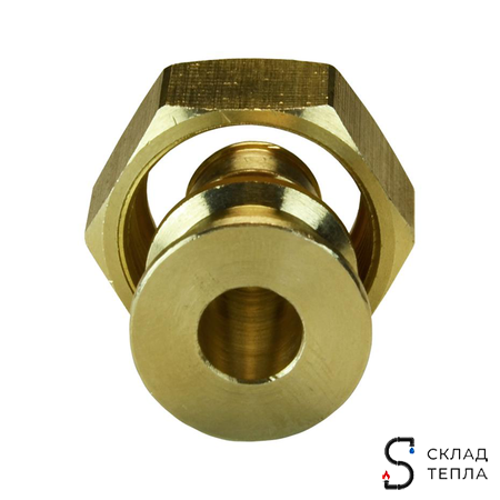 Переход на накидную гайку РОС - 16 x 3/4" с прокладкой (аналог Uponor и Usystems). Вид 7.