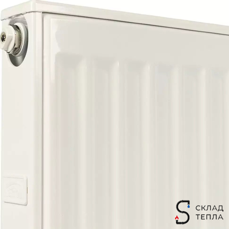 Радиатор стальной KERMI FTV 12 - высота 300 мм, длина 3000 мм с нижним подключением. Вид 6.