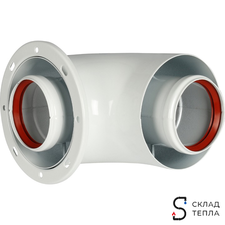 Комплект прохода через стену для коаксиального дымохода STOUT D60/100 мм (для котлов Protherm Ягуар). Вид 6.
