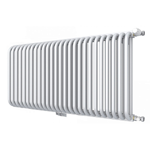 Радиатор 2 трубчатый Rommer 500 - 26 секций (боковое подключение, цвет белый RAL9016)