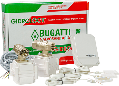 Комплект защиты от протечек воды Gidrоlock Standard BUGATTI 1/2'