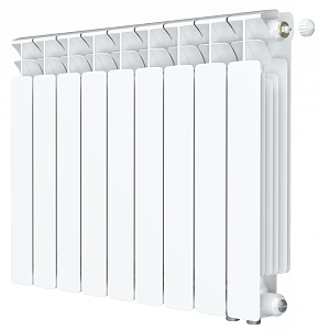 Радиатор биметаллический Rifar Base Ventil 500 - 9 секций (подключение нижнее справа)