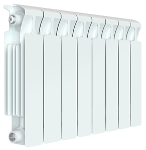 Радиатор биметаллический Rifar Monolit 350 - 8 секций (подключение боковое 3/4')