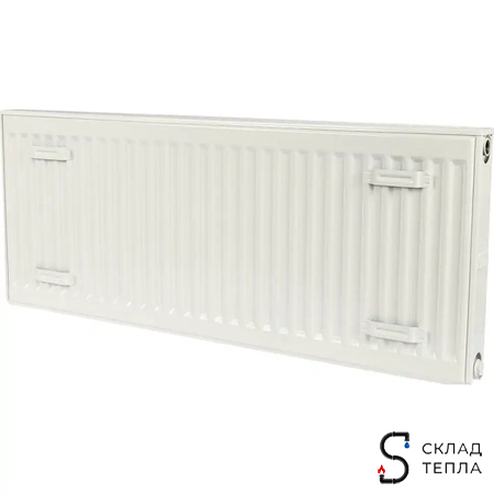 Радиатор стальной KERMI FKO 12 - высота 400 мм, длина 700 мм с боковым подключением. Вид 3.