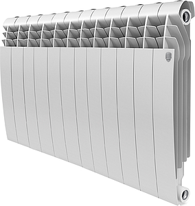 Радиатор биметаллический Royal Thermo BiLiner 350 Bianco Traffico (Белый) - 12 секций