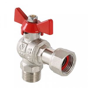 Кран шаровой угловой с накидной гайкой Valtec 1/2" (НР/НГ, ручка бабочка) Кран шаровой угловой с накидной гайкой Valtec 1/2' (НР/НГ, ручка бабочка)