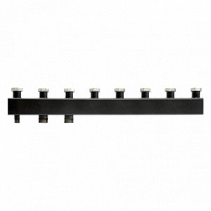 Коллектор котельной разводки Rommer - 1'1/2 на 4 контура 1'1/2 (до 85 кВт, черная сталь)
