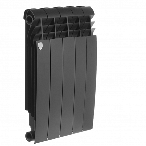 Радиатор биметаллический Royal Thermo BiLiner 500 Noir Sable (Чёрный) - 5 секций Радиатор биметаллический Royal Thermo BiLiner 500 Noir Sable (Чёрный) - 5 секций