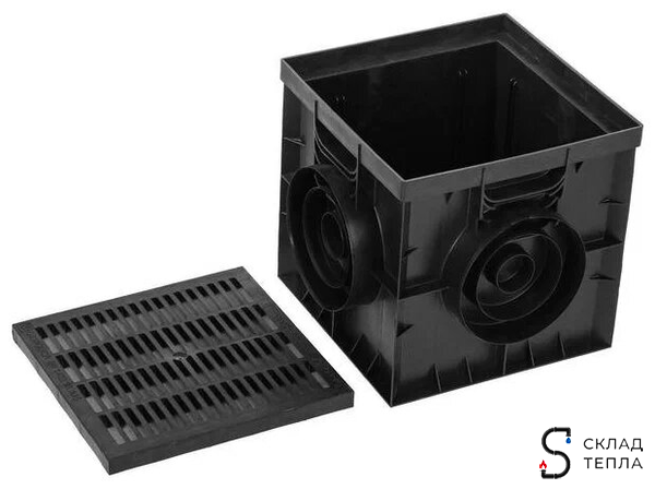 Решетка пластиковая для дождеприемника Gidrolica 300х300. Вид 6.