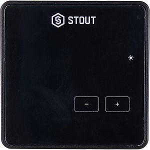 STOUT Проводной комнатный регулятор R-9z, черный STOUT Проводной комнатный регулятор R-9z, черный