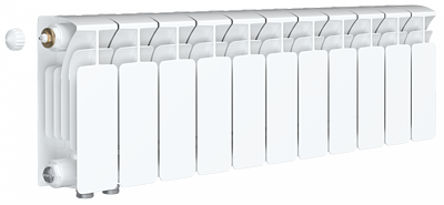 Радиатор биметаллический Rifar Base Ventil 200 - 11 секций (подключение нижнее слева)