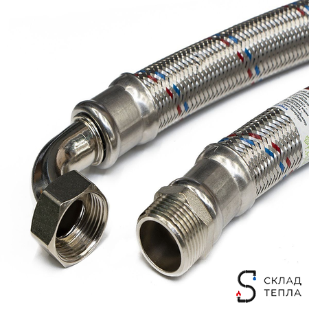 Гибкая подводка угловая ACR 1" х 1/2" х 300мм (ВР/НР). Вид 3.