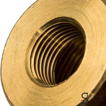 Муфта латунная резьбовая переходная STOUT - 1 1/4" x 1/2". Вид 6.