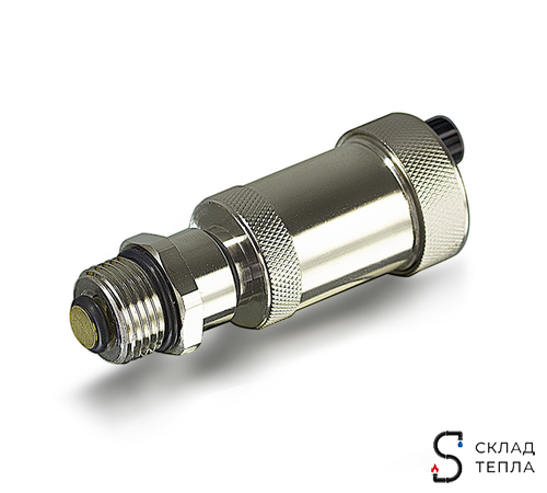 Воздухоотводчик автоматический TIM - 1/2" (НР, воздухоотвод сверху, цвет хром). Вид 2.