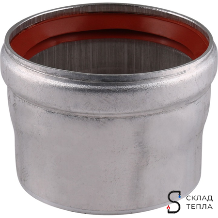 STOUT Элемент дымохода адаптер M-F Д 60 L=47. Вид 1.