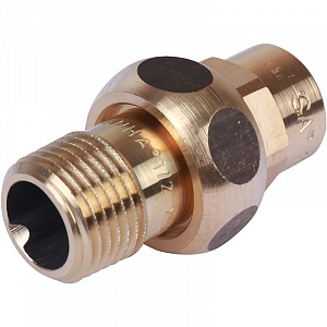 Переход на наружную резьбу разъемный Sanha 15х1/2' под пайку 4341g (самоуплотнающийся)