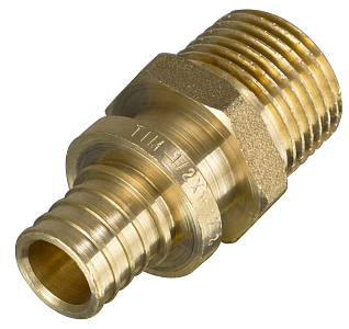 Переход на наружную резьбу TIM - 25 x 1/2' (комплект с гильзой, 1шт)