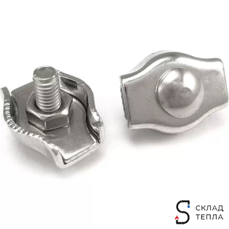 Зажим для троса нержавеющий 5 мм (Simplex, 4 шт.). Вид 6.