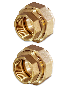 Соединение быстроразъемное (американка) латунное TIM - 3/4' (ВР/ВР, 2шт.)
