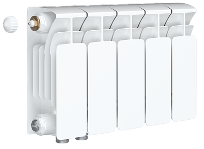 Радиатор биметаллический Rifar Base Ventil 200 - 5 секций (подключение нижнее слева)