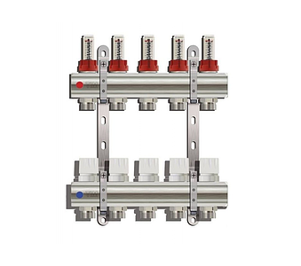 Коллекторные группы с расходомером (УПРОЩЕННЫЙ), 5 выходов