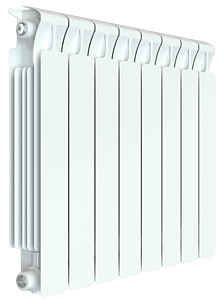 Радиатор биметаллический Rifar Monolit 500 - 8 секций (подключение боковое 3/4')
