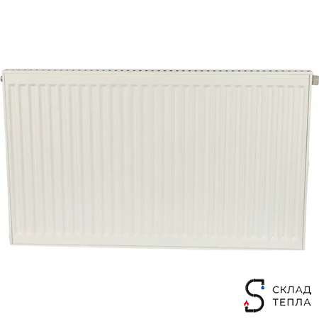 Радиатор стальной KERMI FTV 12 - высота 600 мм, длина 1600 мм с нижним подключением. Вид 2.