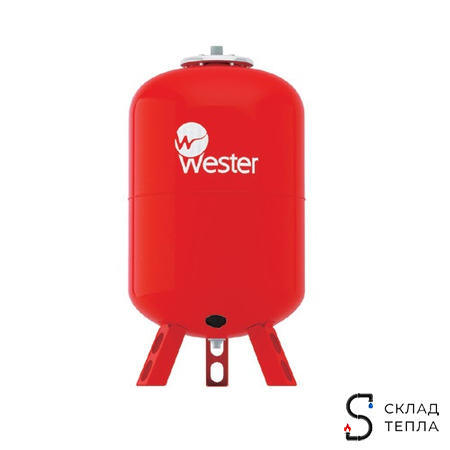 Бак расширительный мембранный Wester WRV - 200 л. (PN10, Tmax100°С, вертикальный, на ножках). Вид 1.