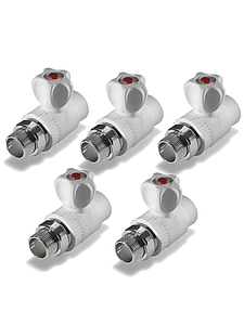 Кран шаровой для радиатора прямой TIM - 20 x 3/4' (комплект- 5 шт.)