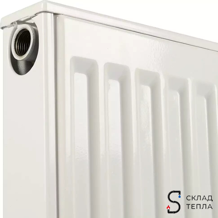 Радиатор стальной KERMI FKO 12 - высота 400 мм, длина 700 мм с боковым подключением. Вид 6.