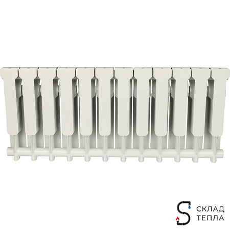 Радиатор алюминиевый Smart 350 - 16 секции. Вид 4.