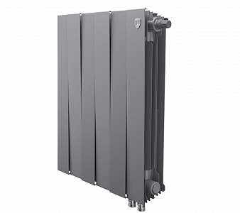 Радиатор биметаллический Royal Thermo PianoForte 500 Silver Satin (Н) (Серый) - 6 секций