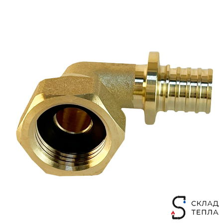 Переход на накидную гайку угловой VALFEX - 20х3/4" (для труб из сшитого полиэтилена). Вид 6.